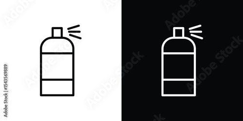 Spray can icon filled flat sign concept for web design.