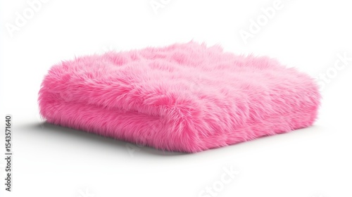 Extra soft fluffy blanket isolated Clean White Background