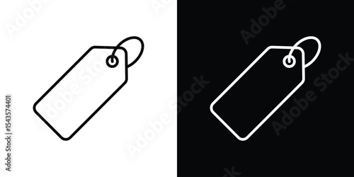 Tag icon filled flat sign concept for web design.