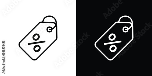 Tags icon filled flat sign concept for web design.