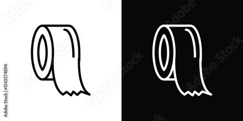 Tape icon filled flat sign concept for web design.