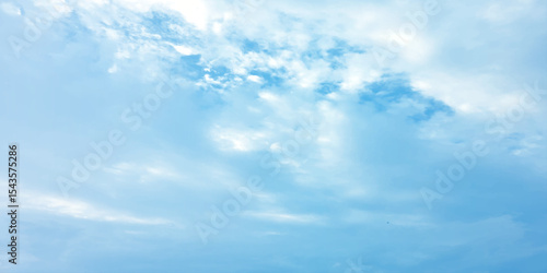  Daylight natural daylight, blue Panorama, sky, soft background, fresh weather, image surface, foggy pattern, white cloud,s air fluff, sunny clouds