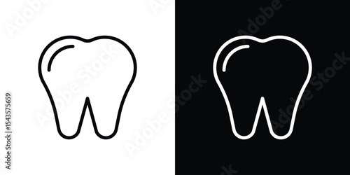 Teeth icon filled flat sign concept for web design.