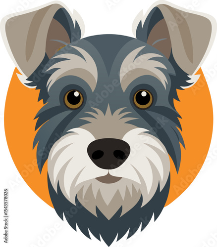 Glen of Imaal Terrier dog  vector icon 