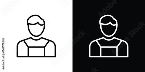 Tourist Guide icon filled flat sign concept for web design.