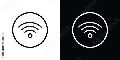 Wifi icon filled flat sign concept for web design.