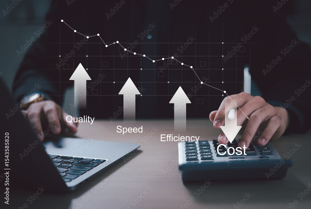 Φωτογραφία Cost and profit management concept, company cost planning, increased profit, maximize profit and finance, quality control, cost reduction, long-term investment, interest on money
