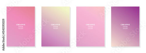 Gradient background template for cover, banner and poster design