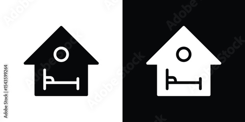 Accommodation icon collection. line stroke icon. EPS 10
