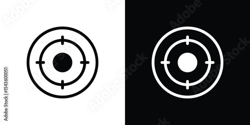 Aim icon collection. line stroke icon. EPS 10
