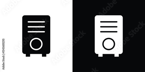 Air purifier icon collection. line stroke icon. EPS 10