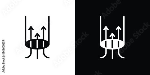 Air suction icon collection. line stroke icon. EPS 10