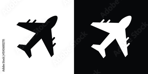 Airplane icon collection. line stroke icon. EPS 10