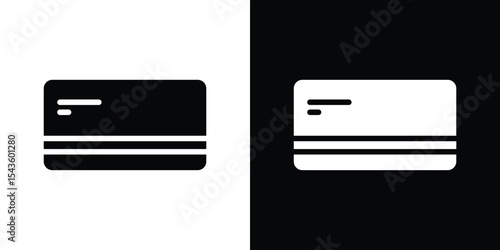 ATM card icon collection. line stroke icon. EPS 10