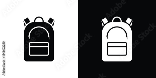 Backpack icon collection. line stroke icon. EPS 10