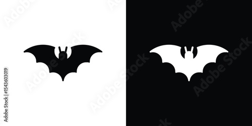Bat icon collection. line stroke icon. EPS 10