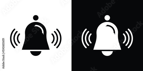 Bell ring icon collection. line stroke icon. EPS 10
