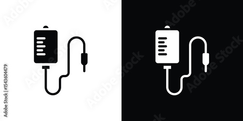 Blood bag icon collection. line stroke icon. EPS 10