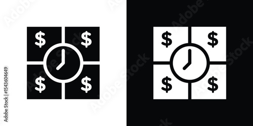 BNPL icon collection. line stroke icon. EPS 10