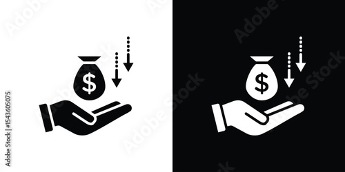 Borrower icon collection. line stroke icon. EPS 10