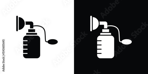 Breast pump icon collection. line stroke icon. EPS 10