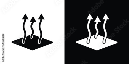 Breathable fabric icon collection. line stroke icon. EPS 10