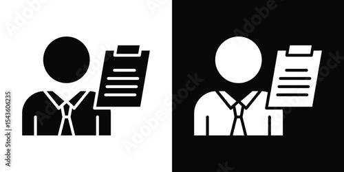 Broker icon collection. line stroke icon. EPS 10