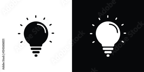 Bulb icon collection. line stroke icon. EPS 10