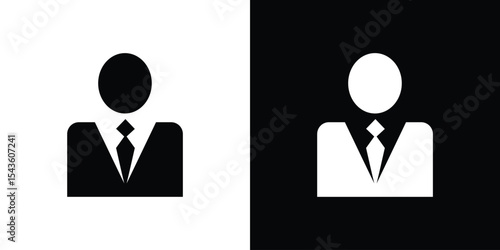 Businessman icon collection. line stroke icon. EPS 10