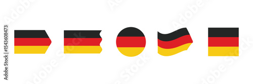 Flag of Germany icon german national symbol vector illustration.