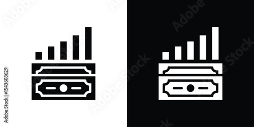capital gain icon collection. line stroke icon. EPS 10