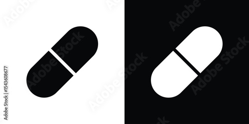 Capsules icon collection. line stroke icon. EPS 10