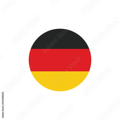 Round Germany Flag Icon – Germany Flag Circular Vector Badge with Standard Colors and National Symbol. Circle Flag Icon of Germany, Button Badge Icon. Free Download Round Germany Flag Icon – Germany Flag Circular Vector Badge with Standard Colors and National Symbol. Circle Flag Icon of Germany, Button Badge Icon. - GFXLoad