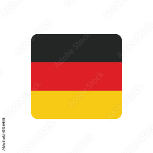 Waving Rectangle Germany Flag Europe Country