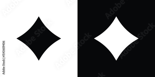 Card-diamond icon collection. line stroke icon. EPS 10
