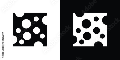 Cheese slice icon collection. line stroke icon. EPS 10