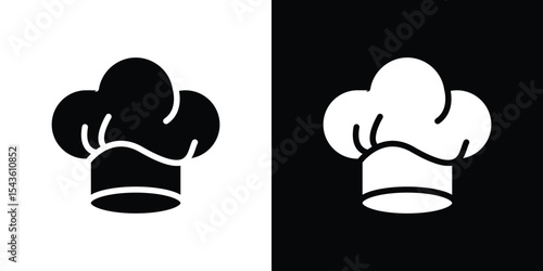 Chef hat icon collection. line stroke icon. EPS 10