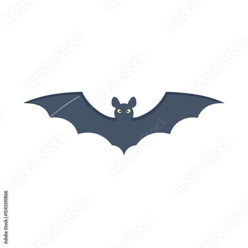 Cute cartoon bat halloween illustration design