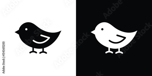 Chick icon collection. line stroke icon. EPS 10