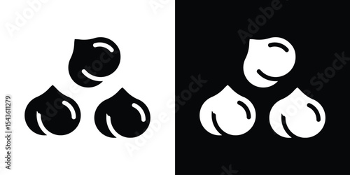Chickpeas hummus icon collection. line stroke icon. EPS 10