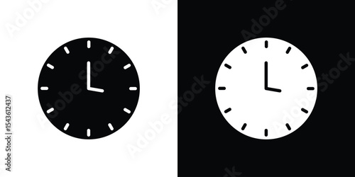 Clock icon collection. line stroke icon. EPS 10