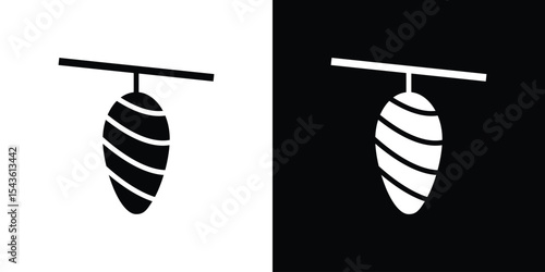 Cocoon icon collection. line stroke icon. EPS 10
