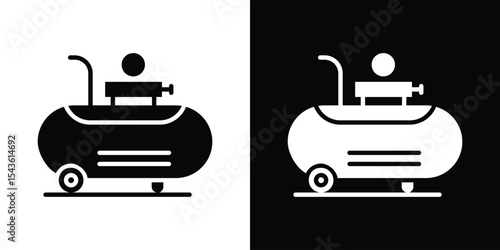 Compressor icon collection. line stroke icon. EPS 10