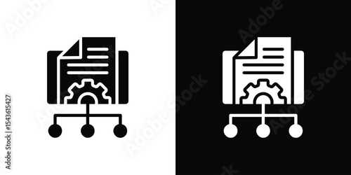 Content management icon collection. line stroke icon. EPS 10