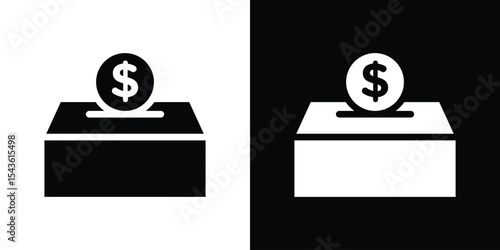 Contribution icon collection. line stroke icon. EPS 10