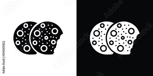 Cookie icon collection. line stroke icon. EPS 10