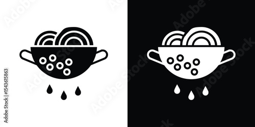 Cooking pasta icon collection. line stroke icon. EPS 10