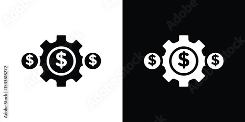 Costs optimization icon collection. line stroke icon. EPS 10