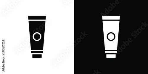 Cream tube icon collection. line stroke icon. EPS 10