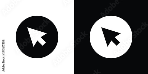 Cursor arrow icon collection. line stroke icon. EPS 10
